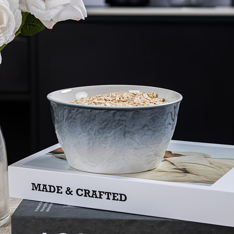 16 High-quality Gradient Blue Ceramic Plates, Bowls And Dishes, Ceramic Tableware, Suitable for 4 People Kitchen Tableware Set, Dishwasher And Microwave Safe, Suitable for Family Gatherings Kitchen Tableware Set, Wedding, Party, Christmas Tableware