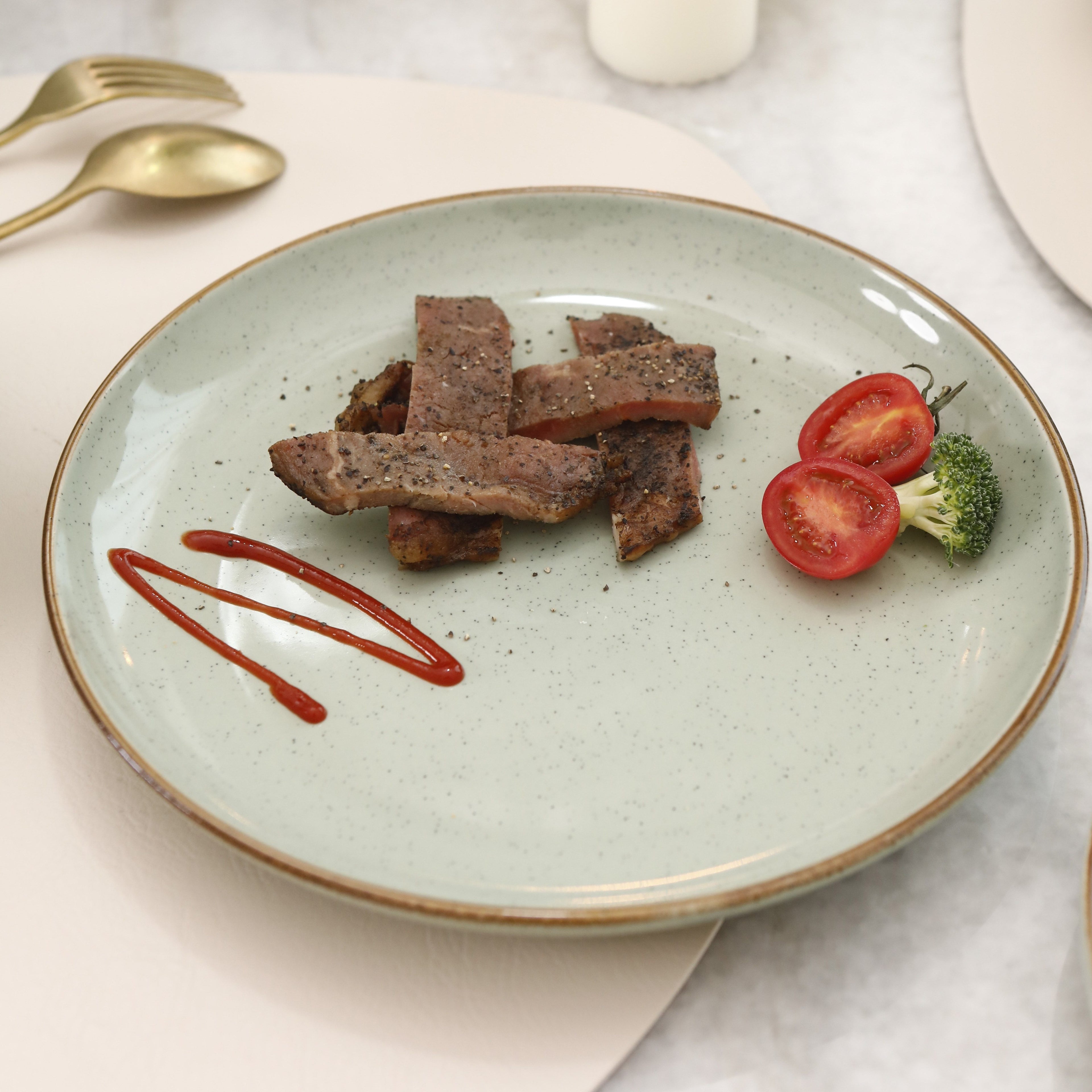 20-Piece Kitchen Must Haves Euro Nordic Reactive Glaze Dinnerware Set-10.5in Dinner Plate\u002F8in Salad Plate\u002F8in Dinner Bowl\u002F6in Cereal Bowl\u002FMugs kitchen accessories Service for 4 People