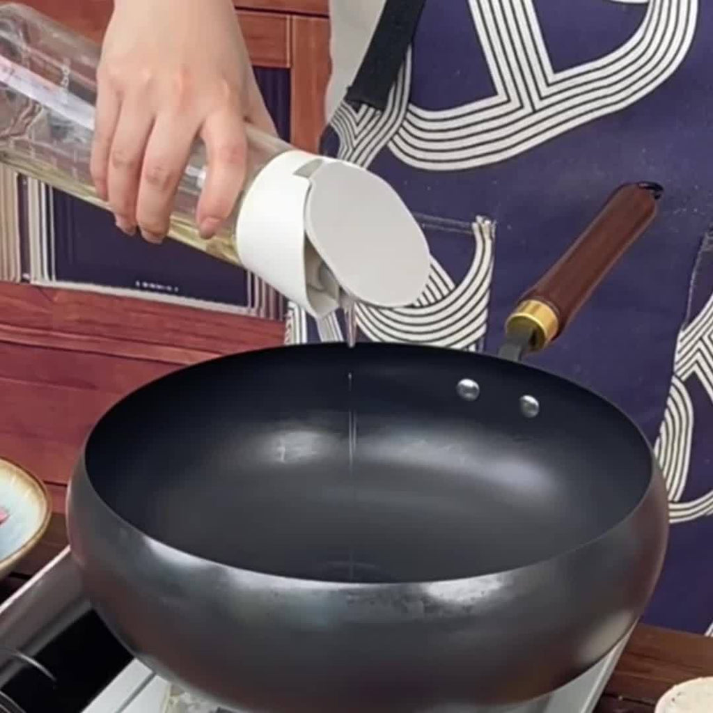 11-inch Multi-functional Large Capacity Uncoated Cooking Pan with Glass Lid, Non-stick, Suitable for Any Stovetop