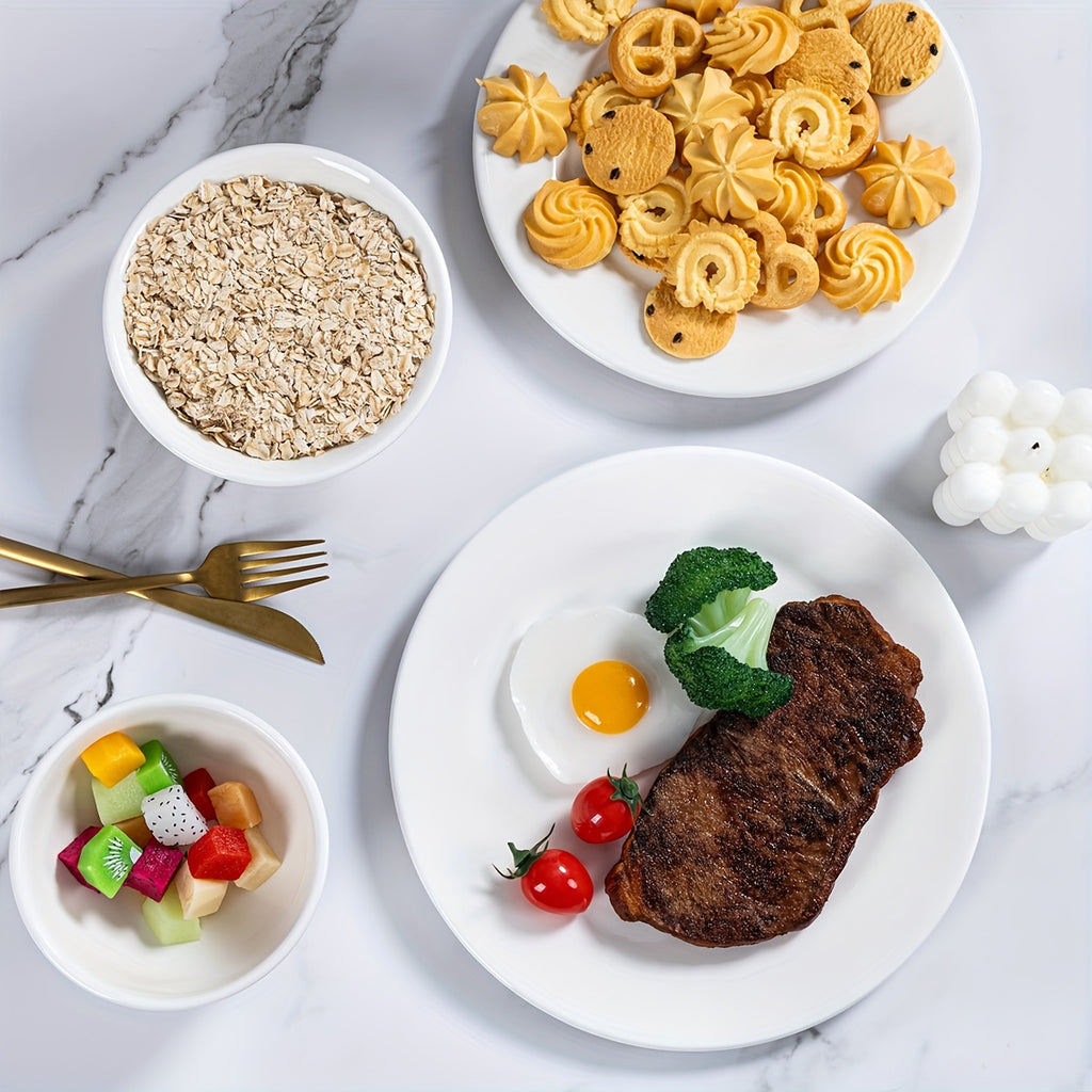 16pcs Off-White Porcelain Dinnerware Set - 6\