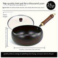Handmade Traditional Iron Pot with Large Belly, Mirror Surface, Non-stick, No Coating, Splash-proof, from the Source.